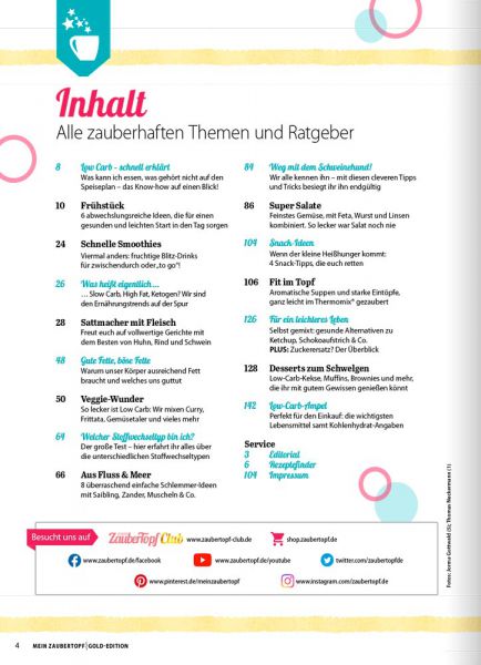 ZauberTopf Gold-Edition "Low Carb" 01/2020